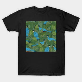 Great blue turacos in the trees T-Shirt